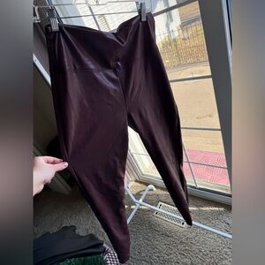 Zenana maroon pleather, extra large pants